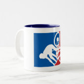 マウンテンバイククラッシュオールスター ツートーンマグカップ (正面左)