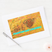 マウンテンバイクコロラド 長方形シール (封筒)