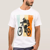 マウンテンバイクサイクリストMtbサイクリングダウンヒル Tシャツ (正面)