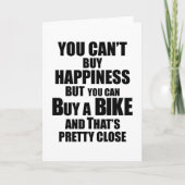 マウンテンバイクサイクリングサイクリングバイクもしくは自転車に乗る人ギフト カード (正面)