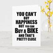 マウンテンバイクサイクリングサイクリングバイクもしくは自転車に乗る人ギフト カード (黄色い花)