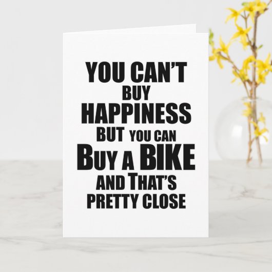 マウンテンバイクサイクリングサイクリングバイクもしくは自転車に乗る人ギフト カード (黄色い花)