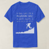 マウンテンバイクサイクリングジャージーと自転車1 Tシャツ (デザイン正面)