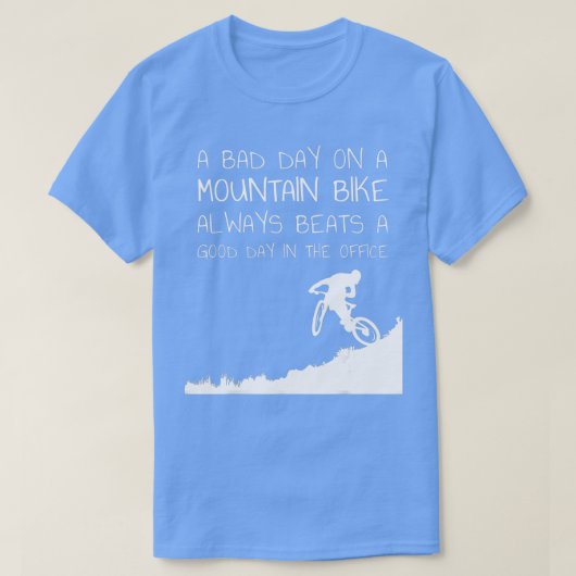 マウンテンバイクサイクリングジャージー及び自転車 Tシャツ (デザイン正面)