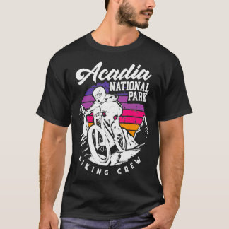 マウンテンバイクサイクリングバイシクルアカディア Tシャツ