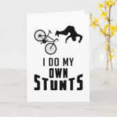 マウンテンバイクサイクリング自転車ダウンヒルギフトアイディア カード (黄色い花)