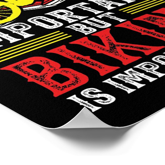 マウンテンバイクサイクリング自転車学校が重要 ポスター (角)