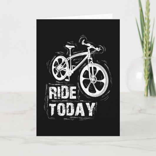 マウンテンバイクサイクリングMTBギフトアイディア カード (正面)