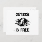 マウンテンバイクサイクリングMTBサイクリング自転車ギフトアイディア ポストカード (正面/裏面)