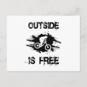 マウンテンバイクサイクリングMTBサイクリング自転車ギフトアイディア ポストカード (正面)