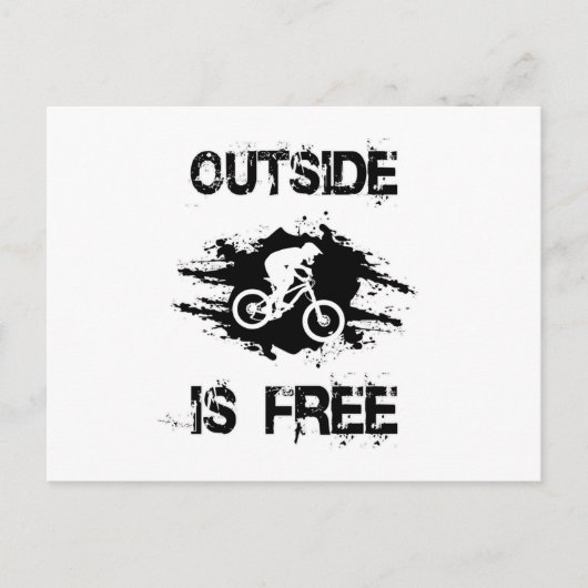 マウンテンバイクサイクリングMTBサイクリング自転車ギフトアイディア ポストカード (正面)