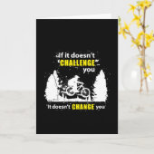 マウンテンバイクサイクリングMTB自転車サイクリングギフトアイディア カード (黄色い花)