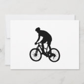 マウンテンバイクシルエット 招待状 (裏面)