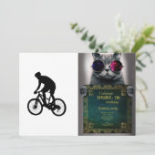 マウンテンバイクシルエット 招待状 (スタンド正面)