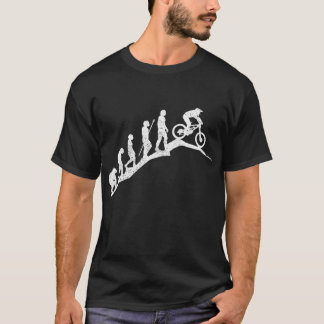 マウンテンバイクダウンヒルエボリューションMTBおもしろいサイクリング Tシャツ