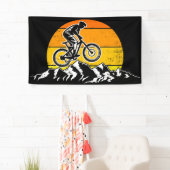 マウンテンバイクダウンヒルマウンテンサイクリングMTBバーン 横断幕 (インサイチュ)