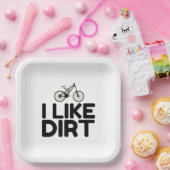 マウンテンバイクダート ペーパープレート (パーティー)