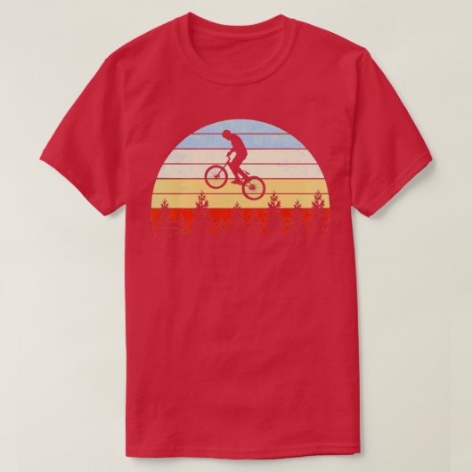 マウンテンバイクツアーサイクリングラバーサイクリングヴィンテージ Tシャツ (デザイン正面)