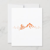 マウンテンバイクハートビートシャツかわいいバイクハートビート (裏面)