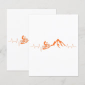 マウンテンバイクハートビートシャツかわいいバイクハートビート (正面/裏面)