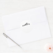 マウンテンバイクハートビートパルスサイクリスト ラウンドシール (封筒)