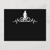 マウンテンバイクハートビートマウンテンバイクサイクリングギフト ポストカード (正面)