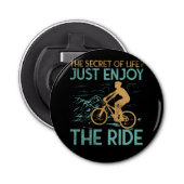 マウンテンバイクマウンテンバイクもしくは自転車に乗る人 栓抜き (正面)