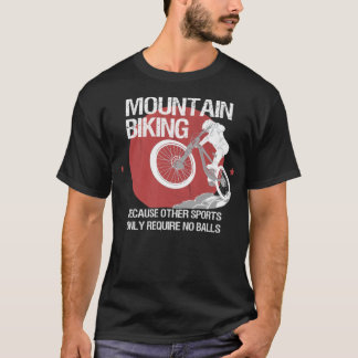 マウンテンバイクマウンテンバイクサイクリングライダー山 Tシャツ