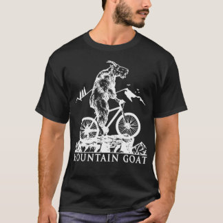 マウンテンバイクマウンテンヤギ乗用自転車サイクリング Tシャツ