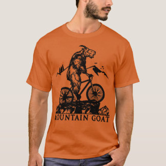 マウンテンバイクマウンテンヤギ乗用自転車サイクリング Tシャツ