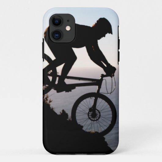 マウンテンバイクライダー。ケープタウンライオンズヘッド Case-Mate iPhoneケース (裏面)