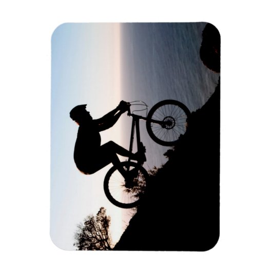 マウンテンバイクライダー。ケープタウン・ライオンズヘッド マグネット (縦)