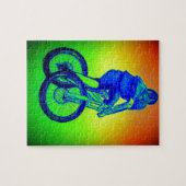 マウンテンバイクランデグラmtb bmxジグソーパズル ジグソーパズル (横)