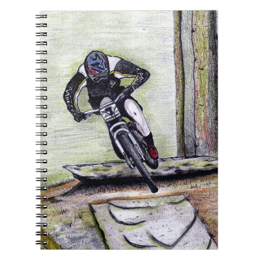 マウンテンバイクランデグラmtb bmx ノートブック (正面)
