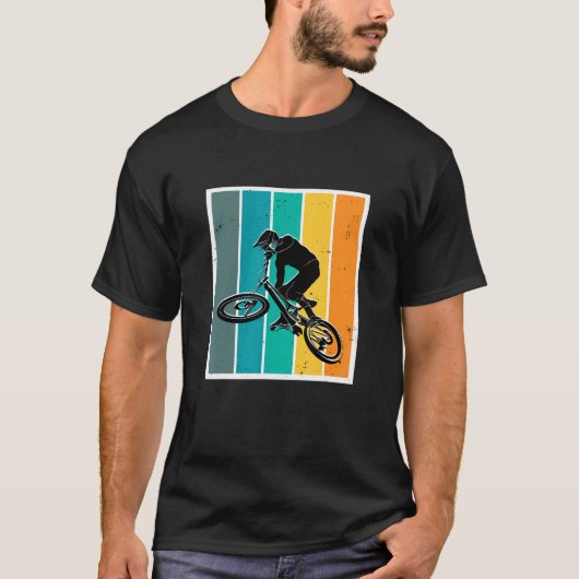 マウンテンバイクレトロヴィンテージBMX自転車 Tシャツ (正面)