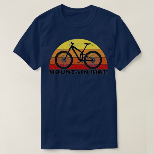マウンテンバイクヴィンテージカラー Tシャツ (デザイン正面)