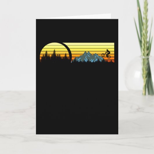 マウンテンバイクヴィンテージマウンテンバイカーフリースタイル カード (正面)