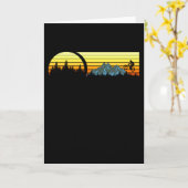 マウンテンバイクヴィンテージマウンテンバイカーフリースタイル カード (黄色い花)