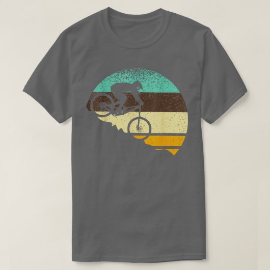マウンテンバイクヴィンテージ自転車サイクリング Tシャツ (デザイン正面)