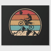 マウンテンバイクヴィンテージMTBダウンヒルサイクリングサイクリング ラッピングペーパー (フラット)