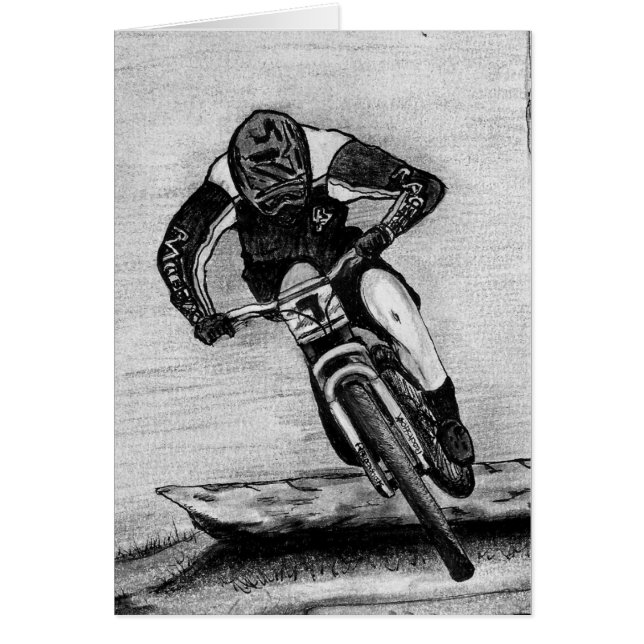 マウンテンバイク乗り (正面)