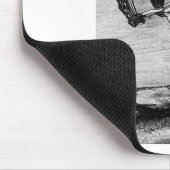 マウンテンバイク乗り マウスパッド (コーナー)