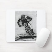 マウンテンバイク乗り マウスパッド (マウス)