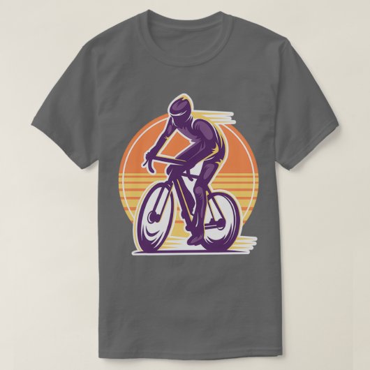 マウンテンバイク乗り Tシャツ (デザイン正面)
