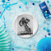 マウンテンバイク乗りMTBランデグラカップ ペーパープレート (パーティー)