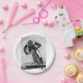 マウンテンバイク乗りMTBランデグラカップ ペーパープレート (パーティー)