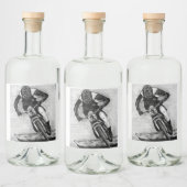 マウンテンバイク乗りMTBランデグラカップ リキュールボトルラベル (ボトル)