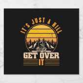 マウンテンバイク単なる丘 スパークリングワインラベル (シングルラベル)