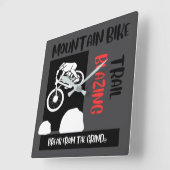 マウンテンバイク時計 スクエア壁時計 (傾斜)