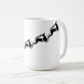 マウンテンバイク自転車トナカイのクリスマスサイクル コーヒーマグカップ (正面右)